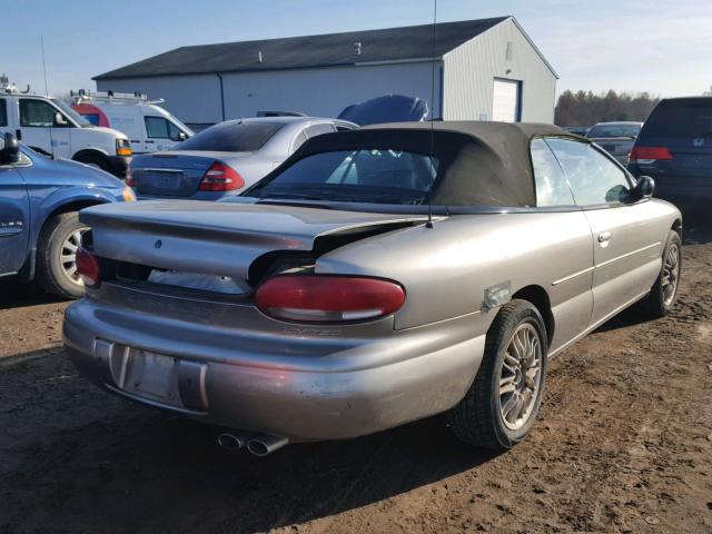 3C3EL55HXWT272306 - 1998 CHRYSLER SEBRING JX SILVER photo 4