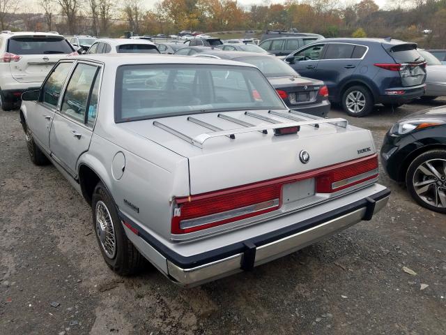 1G4HP54C0MH475375 - 1991 BUICK LESABRE CU SILVER photo 3