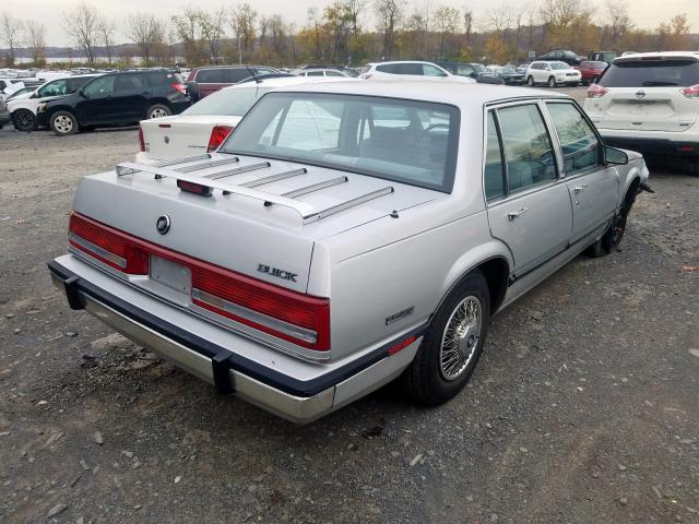 1G4HP54C0MH475375 - 1991 BUICK LESABRE CU SILVER photo 4