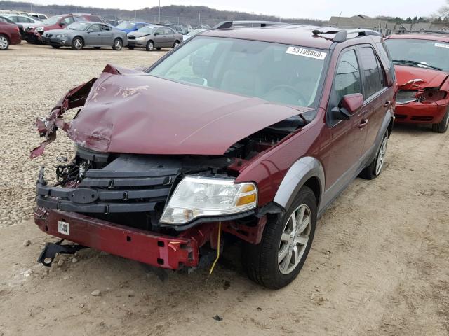 1FMDK05WX8GA33952 - 2008 FORD TAURUS X S BURGUNDY photo 2