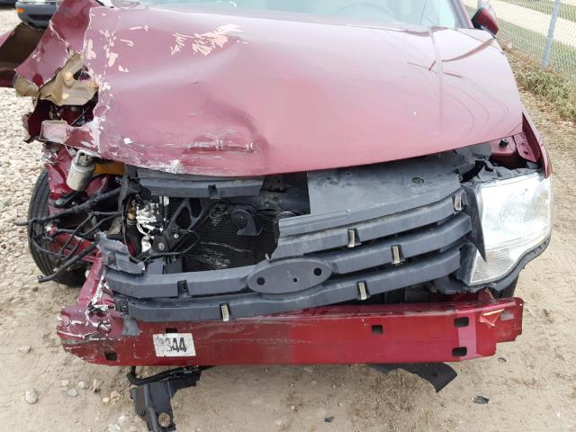 1FMDK05WX8GA33952 - 2008 FORD TAURUS X S BURGUNDY photo 7