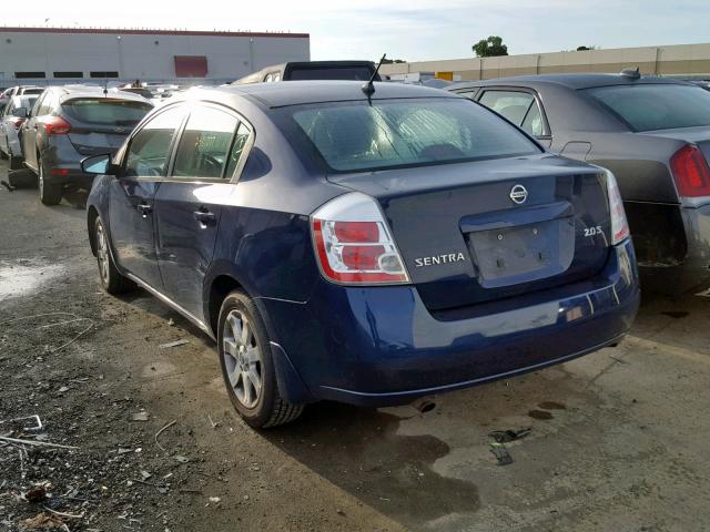 3N1AB61E07L664245 - 2007 NISSAN SENTRA 2.0 BLUE photo 3