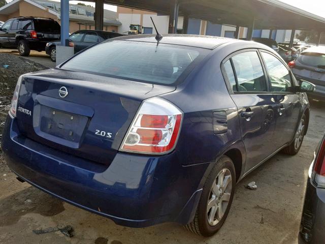 3N1AB61E07L664245 - 2007 NISSAN SENTRA 2.0 BLUE photo 4