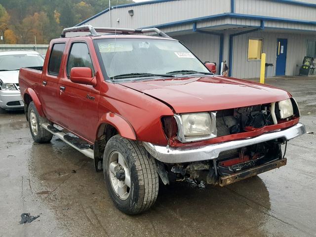 1N6ED27Y5YC387394 - 2000 NISSAN FRONTIER C RED photo 1