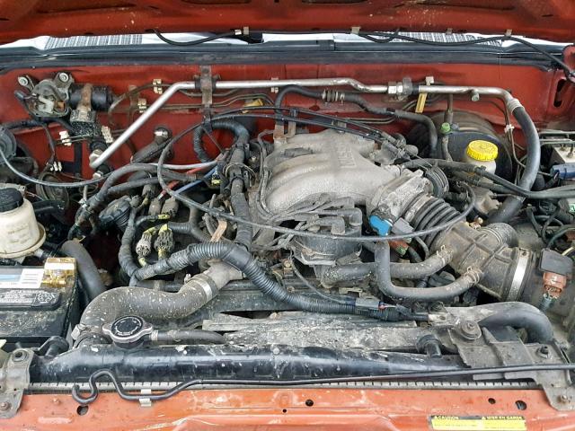 1N6ED27Y5YC387394 - 2000 NISSAN FRONTIER C RED photo 7