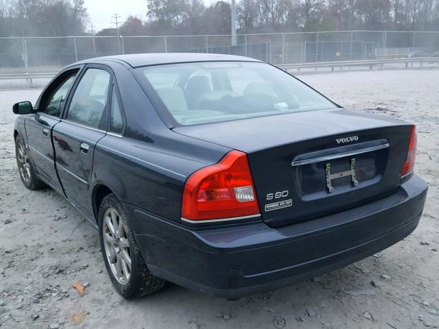 YV1TS592451409929 - 2005 VOLVO S80 2.5T BLUE photo 3