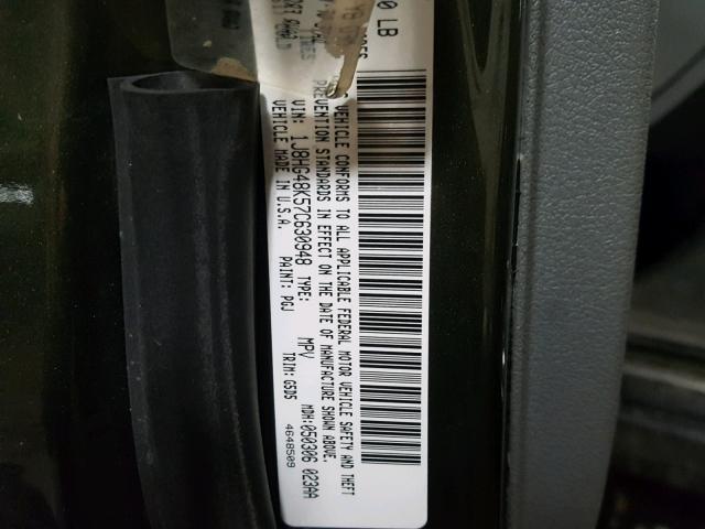 1J8HG48K57C630948 - 2007 JEEP COMMANDER Yaşıl foto 10