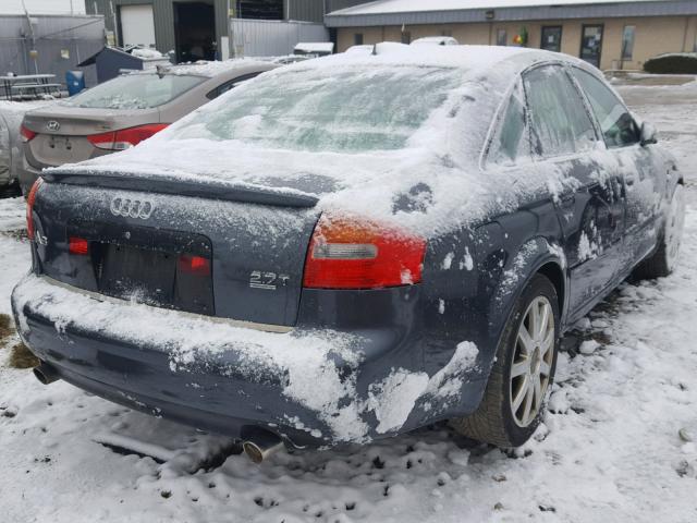 WAUCD64B24N091763 - 2004 AUDI A6 S-LINE BLUE photo 4