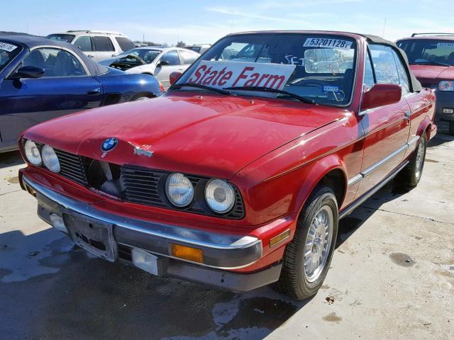 WBABB2304J1944970 - 1988 BMW 325 I AUTO RED photo 2