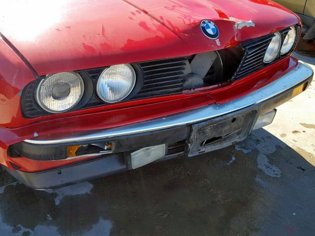 WBABB2304J1944970 - 1988 BMW 325 I AUTO RED photo 9