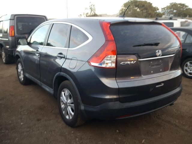 2HKRM3H76EH500835 - 2014 HONDA CR-V EXL GRAY photo 3