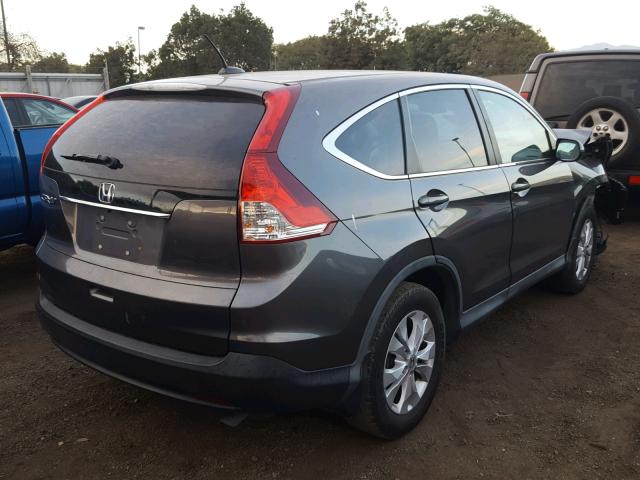 2HKRM3H76EH500835 - 2014 HONDA CR-V EXL GRAY photo 4