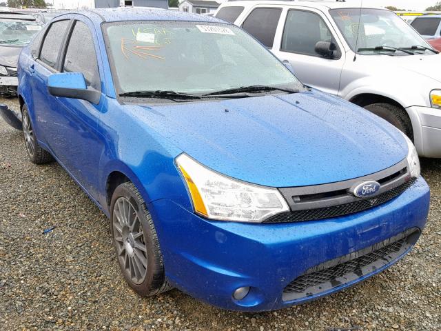 1FAHP3GN5BW106807 - 2011 FORD FOCUS SES BLUE photo 1