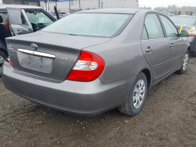 4T1BE30K33U705526 - 2003 TOYOTA CAMRY LE GRAY photo 4
