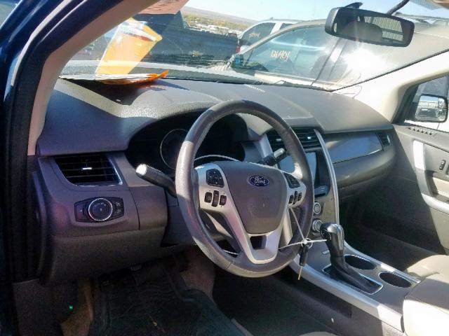 2FMDK4JC2BBB60986 - 2011 FORD EDGE SEL BLUE photo 9