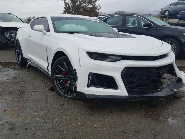 1G1FK1R60J0142344 - 2018 CHEVROLET CAMARO ZL1 WHITE photo 1