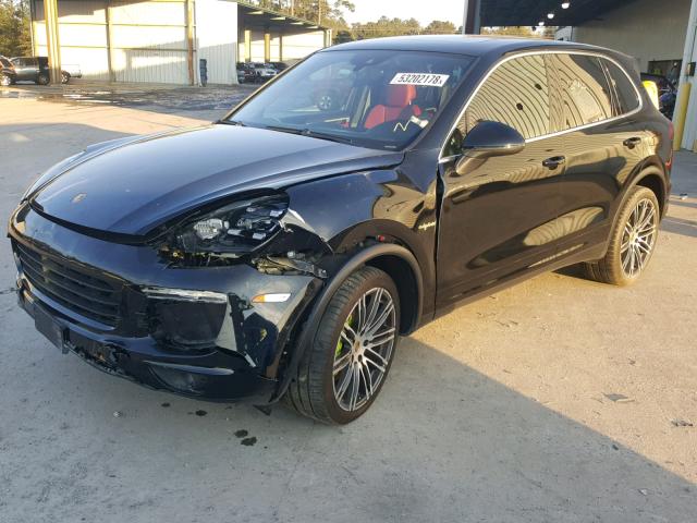 WP1AE2A27GLA63489 - 2016 PORSCHE CAYENNE SE BLACK photo 2