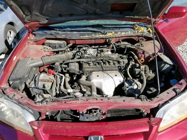 JHMCG56762C001177 - 2002 HONDA ACCORD SE RED photo 7