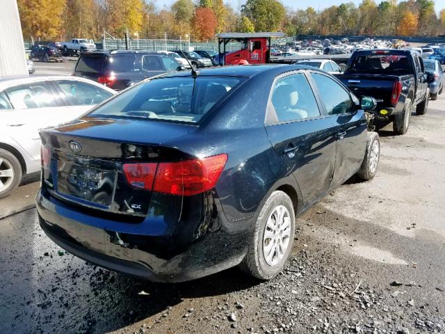 KNAFU4A28C5475907 - 2012 KIA FORTE EX BLACK photo 4