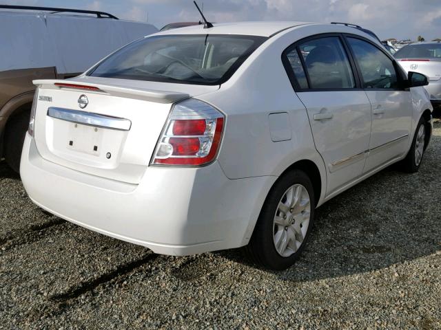 3N1AB6AP0BL711798 - 2011 NISSAN SENTRA 2.0 WHITE photo 4