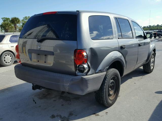 1D4HD38K75F506088 - 2005 DODGE DURANGO ST GRAY photo 4