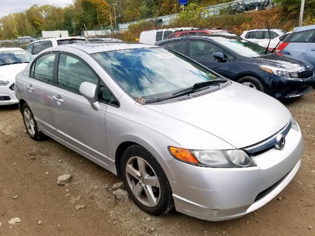 1HGFA16896L148277 - 2006 HONDA CIVIC EX SILVER photo 1