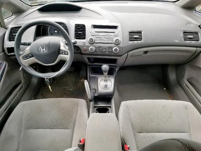 1HGFA16896L148277 - 2006 HONDA CIVIC EX SILVER photo 9