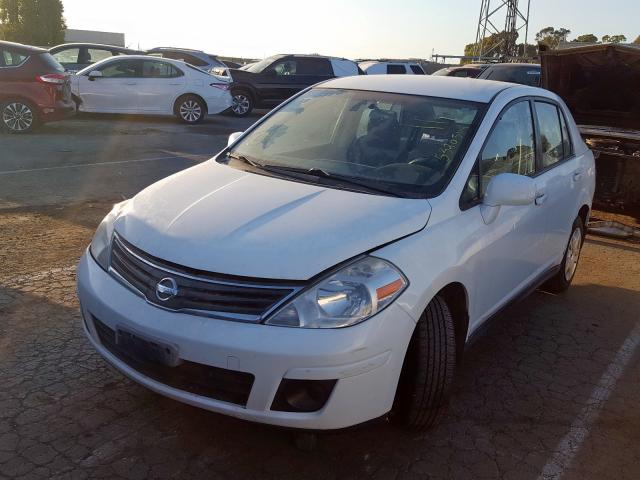 3N1BC1AP9AL426472 - 2010 NISSAN VERSA S WHITE photo 2