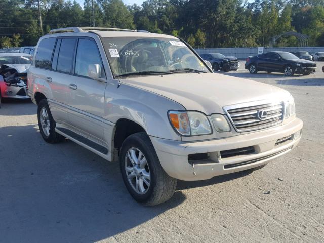 JTJHT00W643546981 - 2004 LEXUS LX 470 CREAM photo 1