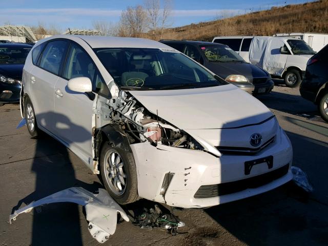 JTDZN3EU8C3166419 - 2012 TOYOTA PRIUS V WHITE photo 1