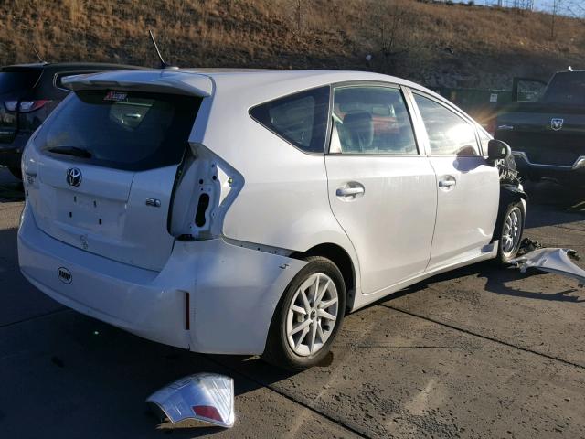 JTDZN3EU8C3166419 - 2012 TOYOTA PRIUS V WHITE photo 4