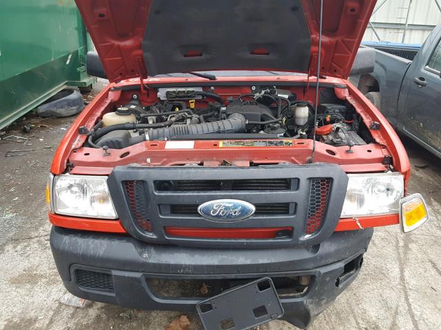 1FTYR10D47PA31819 - 2007 FORD RANGER RED photo 7