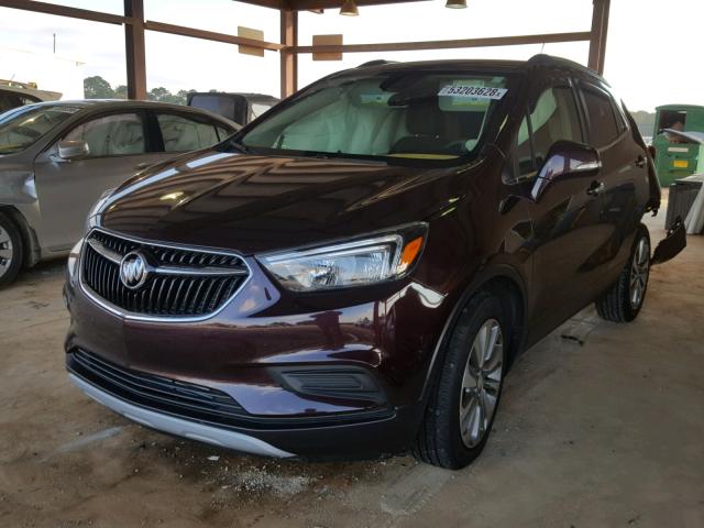 KL4CJASB2HB113831 - 2017 BUICK ENCORE PRE PURPLE photo 2