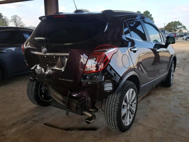 KL4CJASB2HB113831 - 2017 BUICK ENCORE PRE PURPLE photo 4