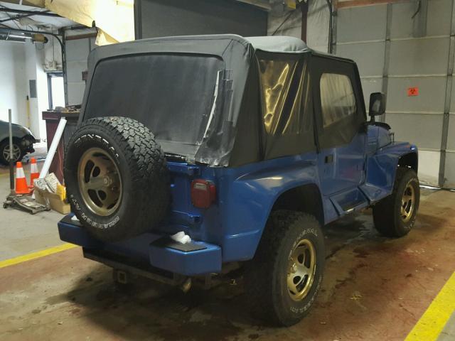 1J4FY69S1PP218857 - 1993 JEEP WRANGLER / BLUE photo 4