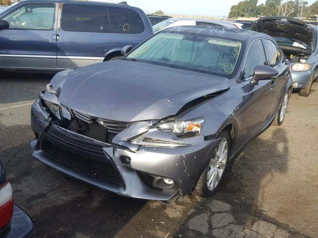 JTHBF1D23F5057103 - 2015 LEXUS IS 250 GRAY photo 2