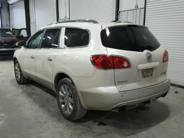 5GAKRCED2BJ387161 - 2011 BUICK ENCLAVE CX WHITE photo 3