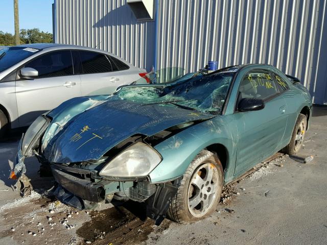 4A3AC44GX4E042272 - 2004 MITSUBISHI ECLIPSE GS BLUE photo 2