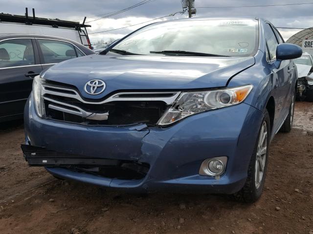 4T3ZA3BB3AU031275 - 2010 TOYOTA VENZA BASE BLUE photo 9