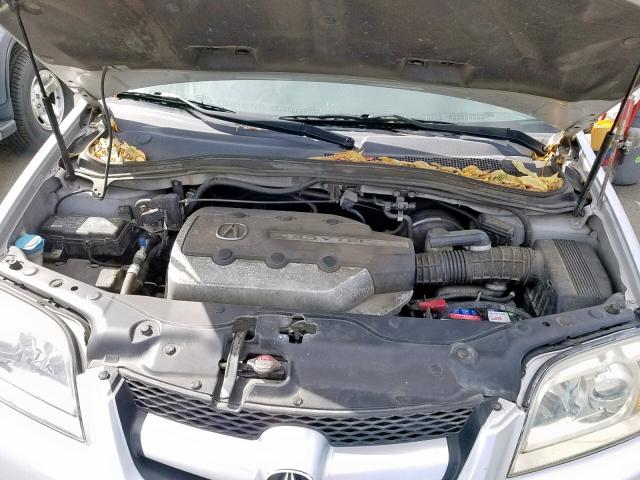 2HNYD18885H536876 - 2005 ACURA MDX TOURIN SILVER photo 7