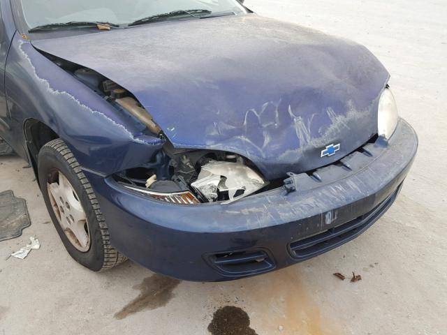 1G1JC524X17178959 - 2001 CHEVROLET CAVALIER B BLUE photo 9