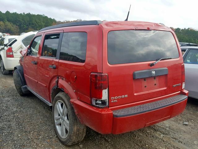 1D4PT4GX9BW561610 - 2011 DODGE NITRO HEAT RED photo 3