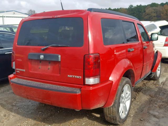 1D4PT4GX9BW561610 - 2011 DODGE NITRO HEAT RED photo 4