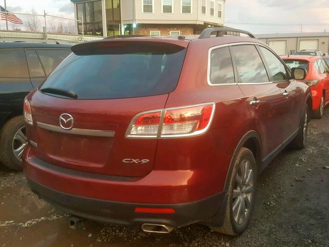 JM3TB38V980157523 - 2008 MAZDA CX-9 RED photo 4