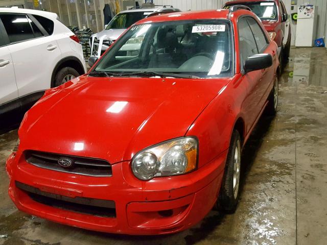 JF1GG65504H816270 - 2004 SUBARU IMPREZA TS RED photo 2