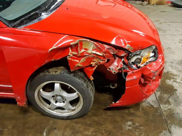 JF1GG65504H816270 - 2004 SUBARU IMPREZA TS RED photo 9