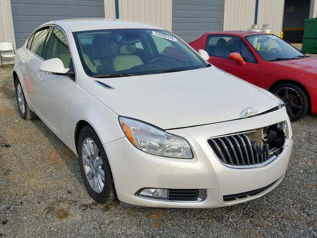 2G4GR5ER2D9237251 - 2013 BUICK REGAL WHITE photo 1