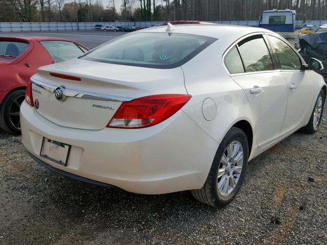 2G4GR5ER2D9237251 - 2013 BUICK REGAL WHITE photo 4