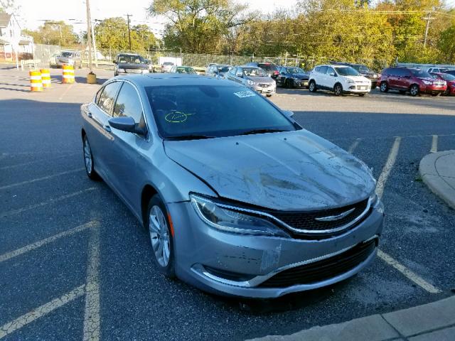 1C3CCCAB4FN637530 - 2015 CHRYSLER 200 LIMITE SILVER photo 1