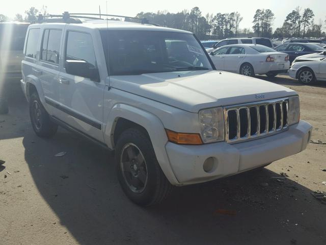 1J8HH48N08C153385 - 2008 JEEP COMMANDER WHITE photo 1